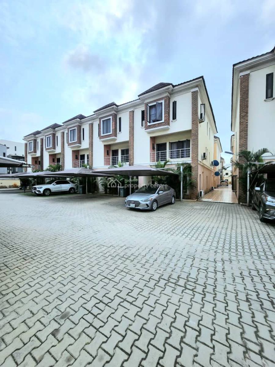 Stunning 4-bedroom Terrace Duplex with Bq, Ikate, Lekki, Lagos, Terraced Duplex for Rent
