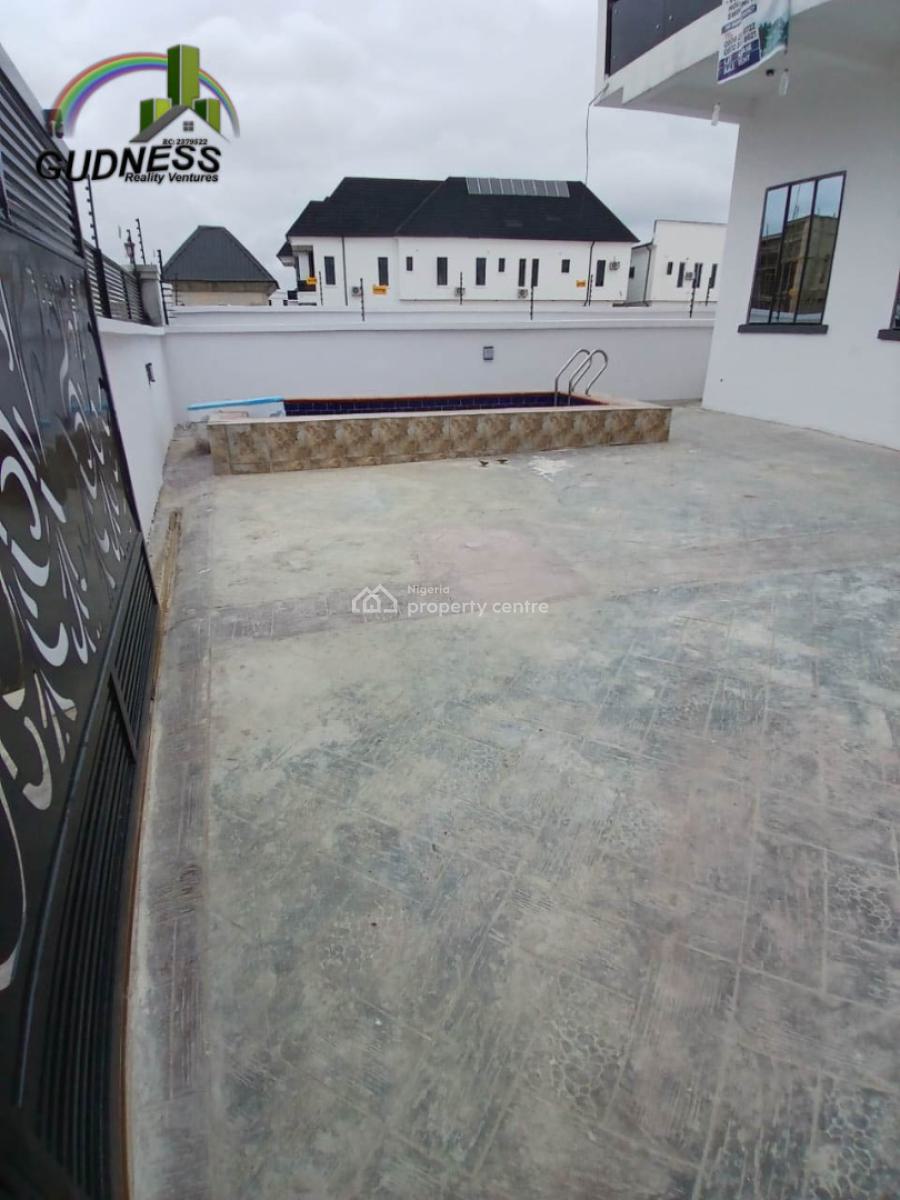 5 Bedroom Detached Duplex with a Pool & Bq, Abraham Adesanya, By Total Filling Station, Ajah, Lagos, Detached Duplex for Sale