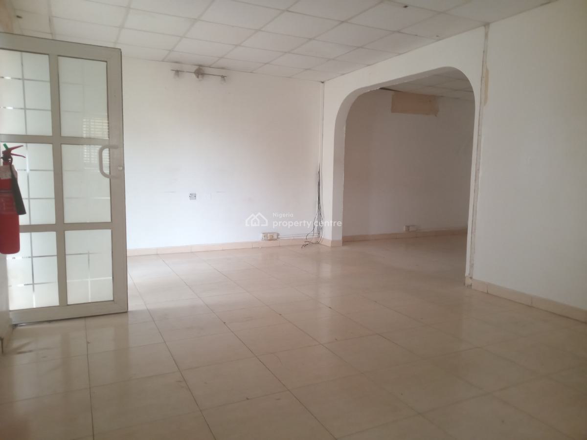 an Open Ground Floor of a Duplex with Kitchen and Ensuite Room, Lafiaji Street, Dolphin Estate, Ikoyi, Lagos, Office Space for Rent