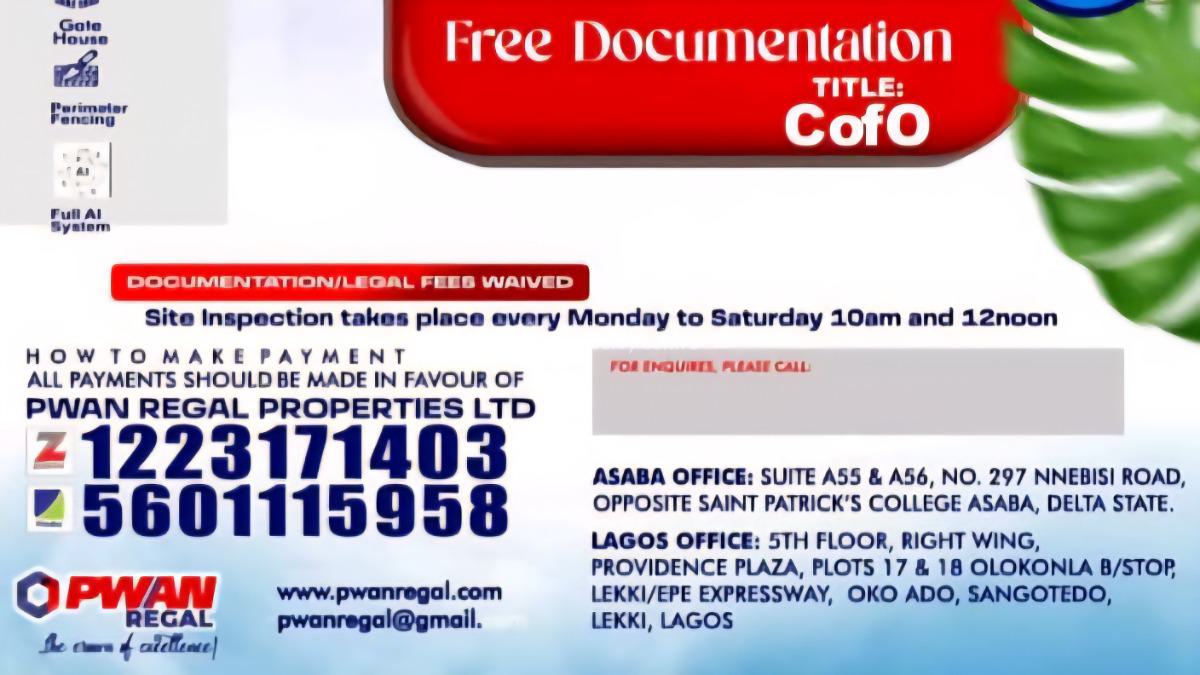 Aku-abata Estate 3 Asaba -- N60m per Plot with C of O + Free Docs, Aku-abata Luxury Housing - Obodo-ogba Quarters, Okpanam, Asaba, Delta, Mixed-use Land for Sale