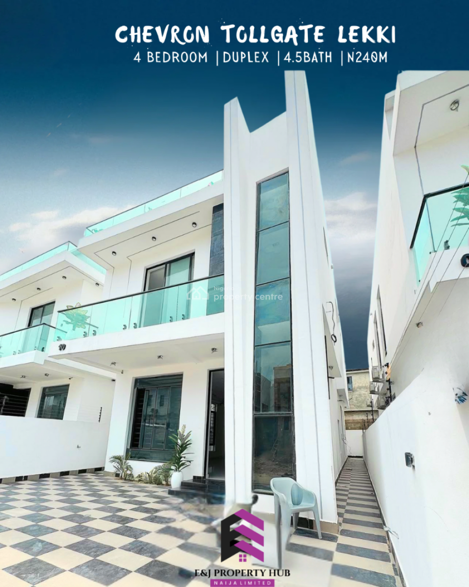 Well Built & Spacious 4 Bedroom Fully Detached Duplex with Bq, Orchid Road, Lekki, Lagos, Detached Duplex for Sale