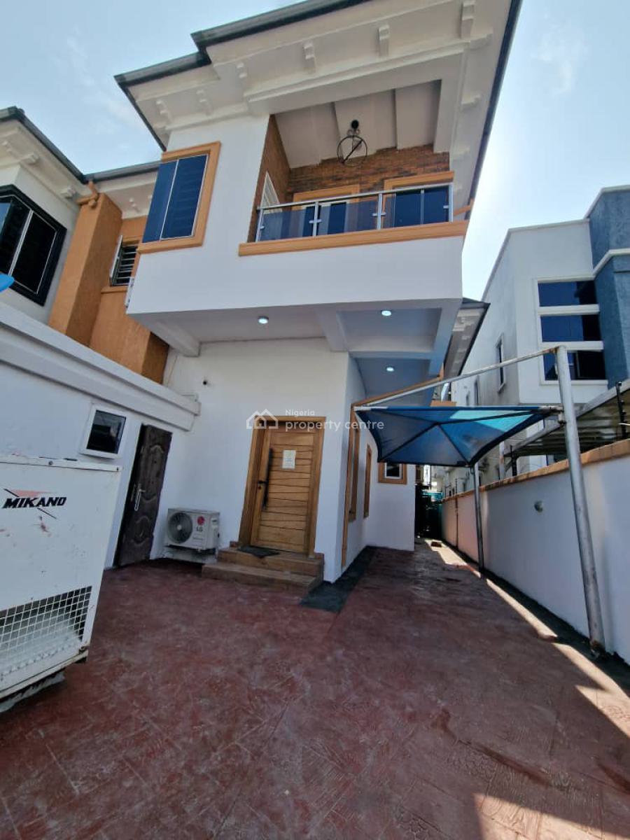 a Neatly and Massively Built 4 Bedroom Furnished Semi Detached a Bq, Osapa, Lekki, Lagos, Semi-detached Duplex for Rent