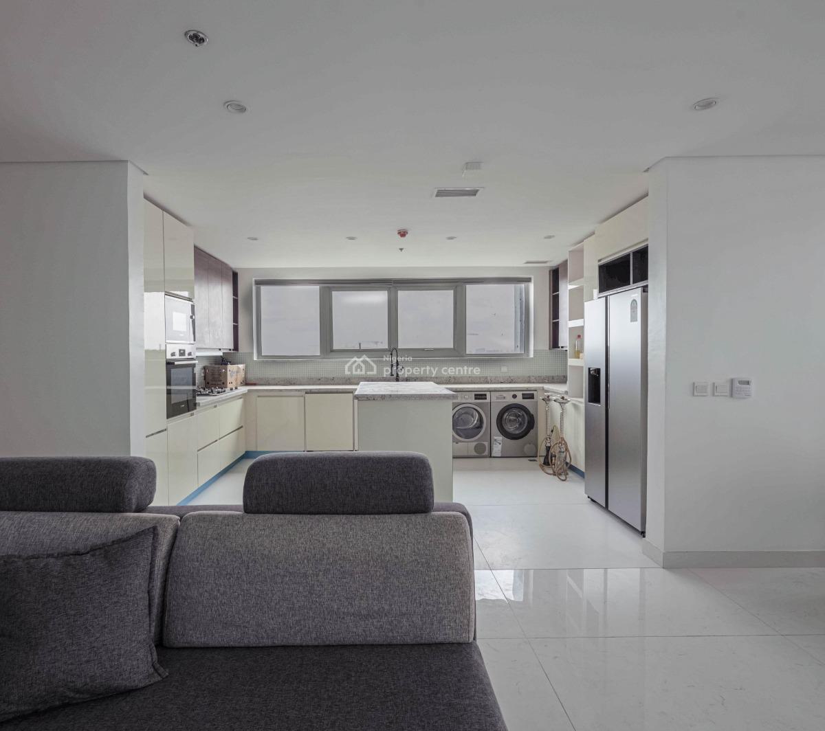 Fully Furnished 4 Bedroom Pent House  with a Room Bq, Blue Waters, Lekki, Lagos, House for Rent