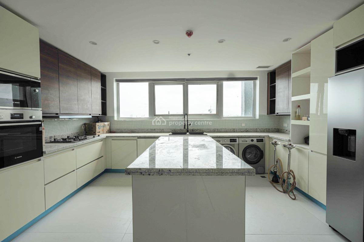 Fully Furnished 4 Bedroom Pent House  with a Room Bq, Blue Waters, Lekki, Lagos, House for Rent