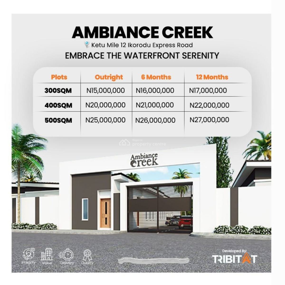 Ambiance Creek, Ketu Mile 12 Lagos, Ketu, Lagos, Land for Sale