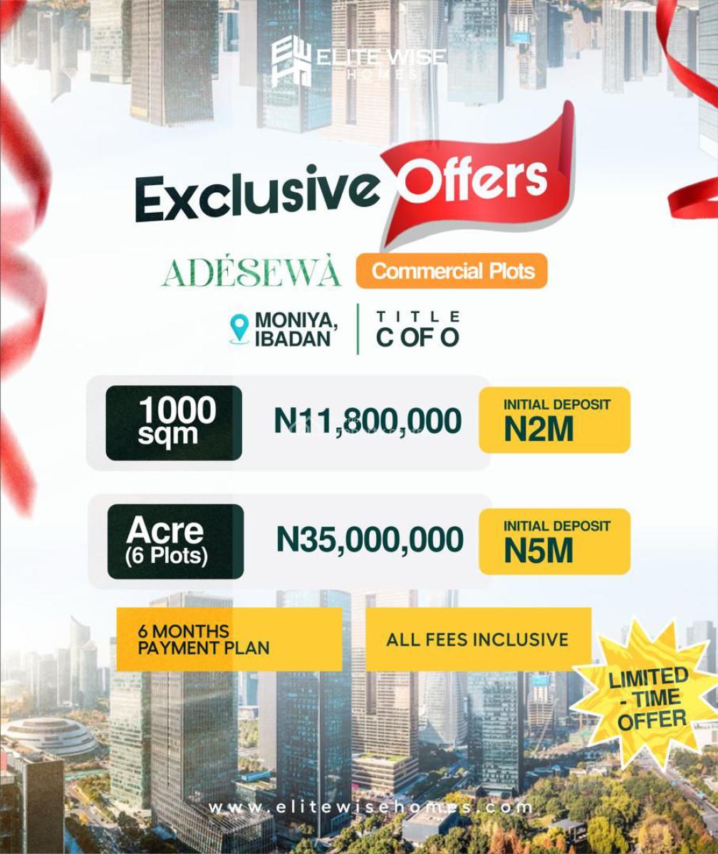 Buy and Build Estate Land with C of O Title, Moniya, Ibadan, Oyo, Mixed-use Land for Sale
