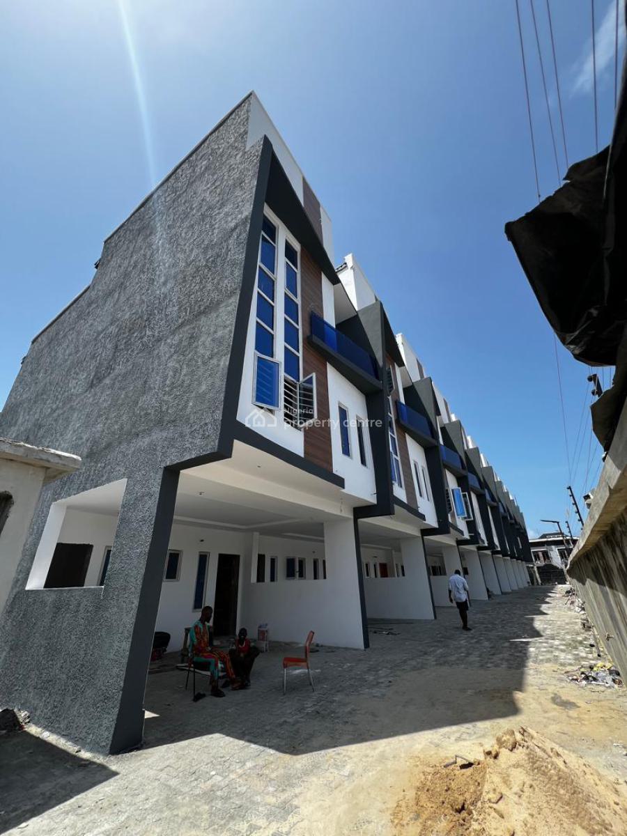 4 Bedroom Terrace with Bq -- Governors Consent, Salem Street, Ikate Elegushi, Lekki, Lagos, Terraced Duplex for Sale