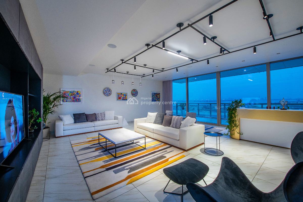 Exquisite 4-bedroom Luxury Apartment with Bq + Marina Waterfront View, Eko Atlantic City, Lagos, Block of Flats for Sale