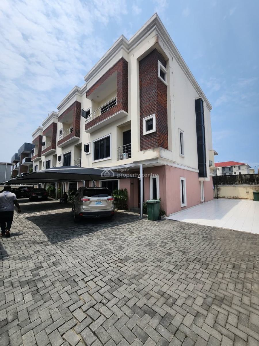 Well Maintained 4bedroom Terrace Duplex with Bq, Lekki Phase 1, Lekki, Lagos, Terraced Duplex for Rent