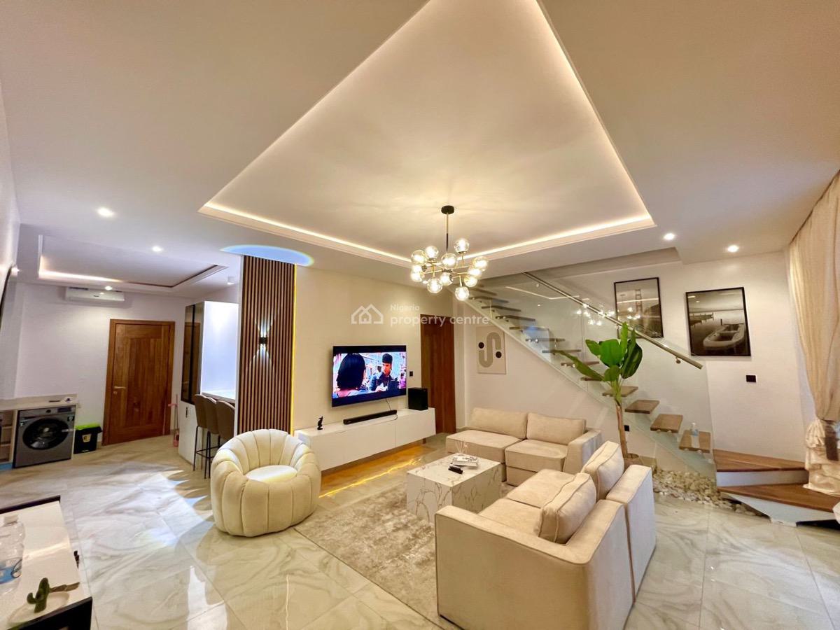 Brand New 2 Bedroom Maisonette with Ps5 and Swimming Pool, Lekki Phase 1, Lekki, Lagos, Flat / Apartment Short Let