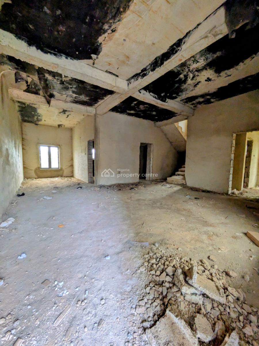 Semi Finished 4bedroom Semi Detached Duplex, Wumba District, Apo, Abuja, Semi-detached Duplex for Sale