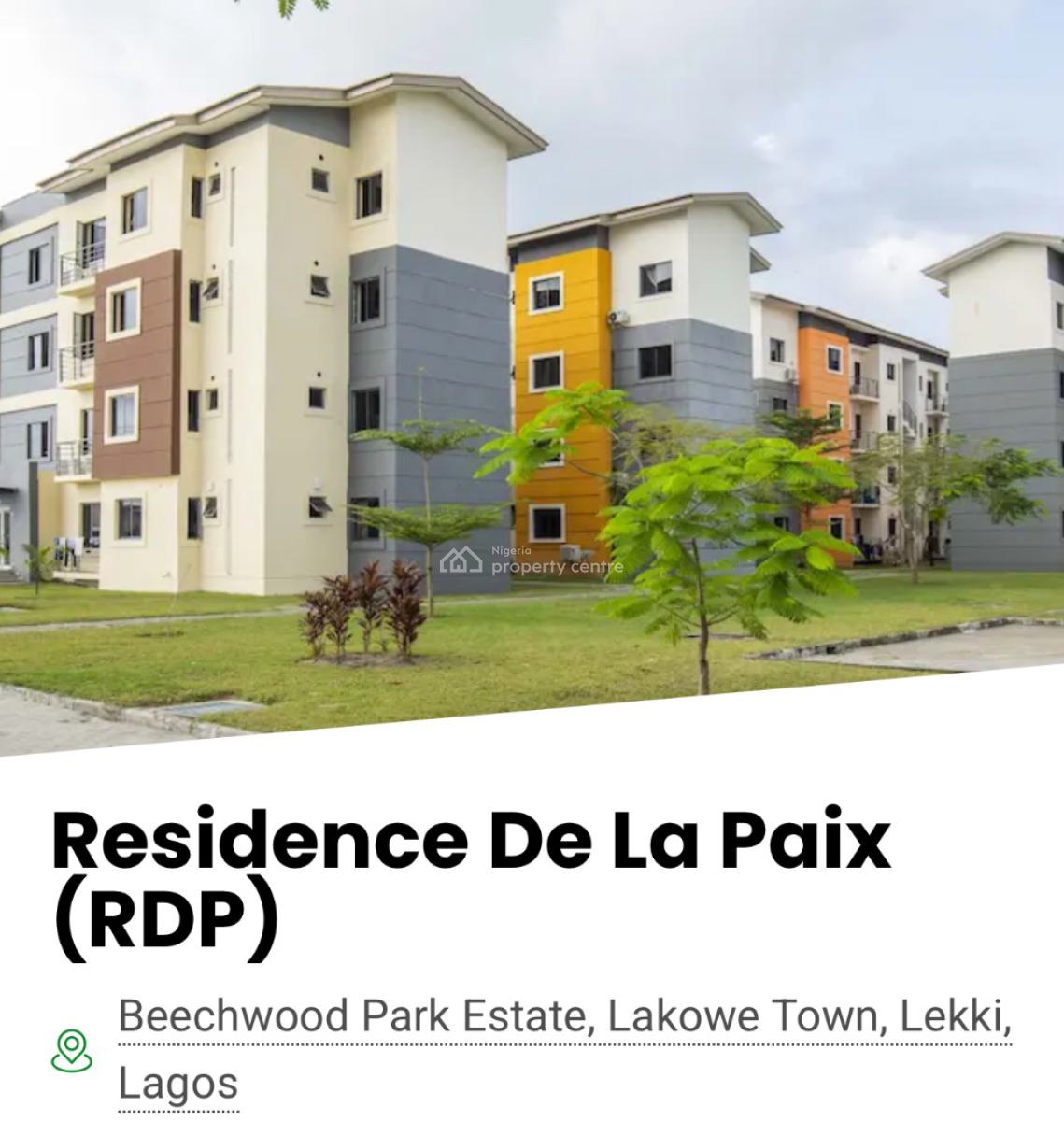 2 Bedroom Apartment, Beach Wood Park Estate, Lakowe, Ibeju Lekki, Lagos, Flat / Apartment for Sale