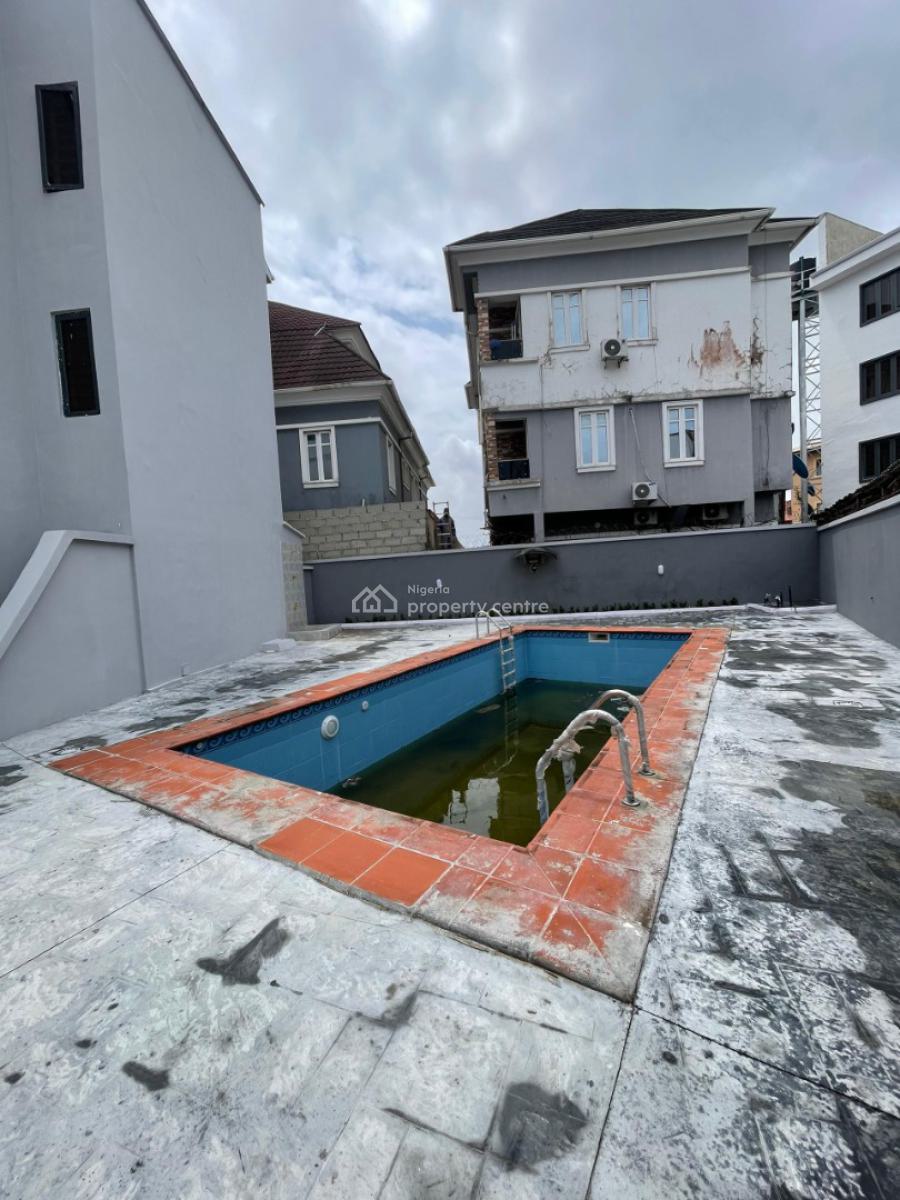 Nicely Built 4 Bedroom Semi Detached Duplex with Pool on 2 Floors, Ologolo, Lekki, Lagos, Semi-detached Duplex for Sale