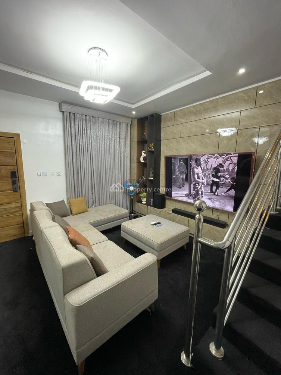 Fully Funished 3 Bedroom Terrace  Duplex in a Secured Estate, Ikota, Surulere, Lagos, Terraced Duplex for Rent