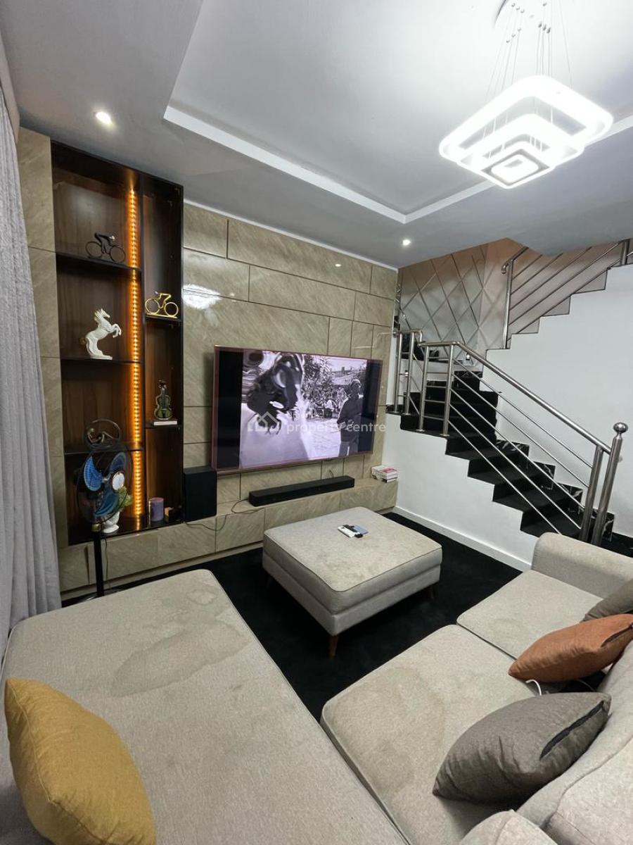 Fully Funished 3 Bedroom Terrace  Duplex in a Secured Estate, Ikota, Surulere, Lagos, Terraced Duplex for Rent