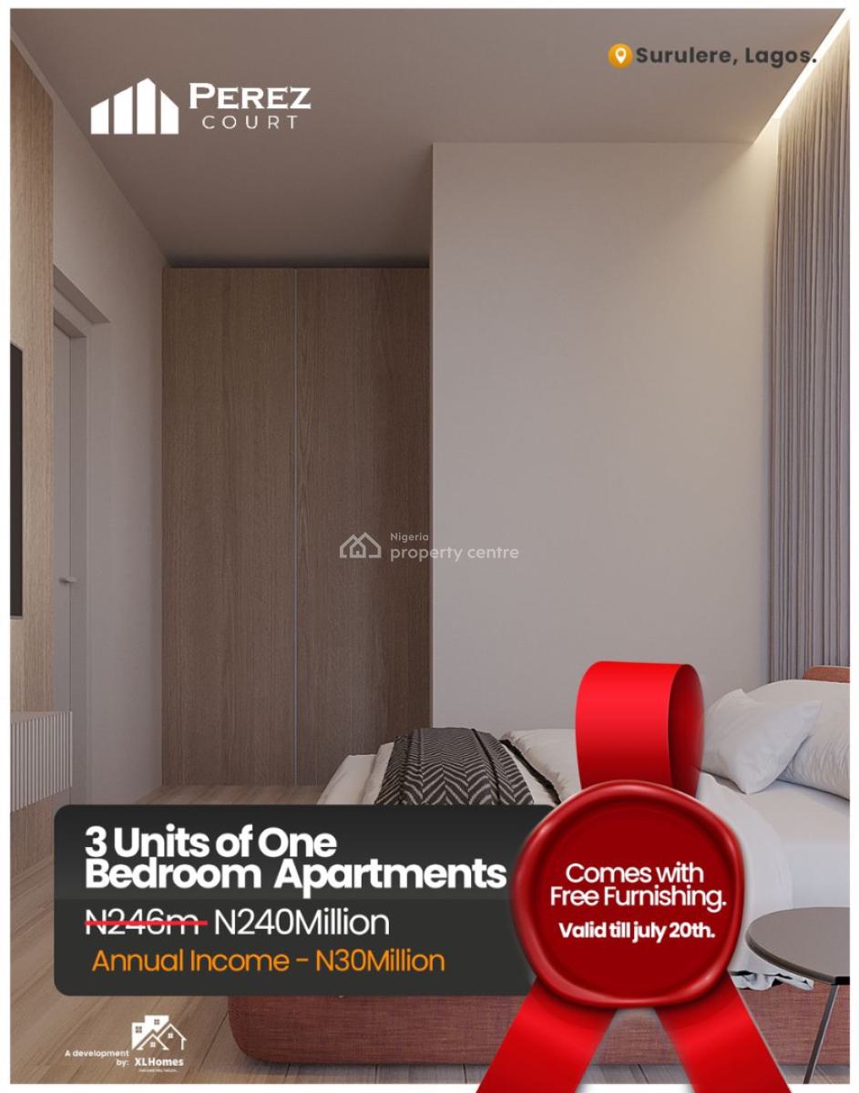 Own a 1 Bedroom Apartment with Yield High Investment Value, Own a 1 Bedroom Apartment with Yield High Rental Value, Yaba, Lagos, Flat / Apartment for Sale