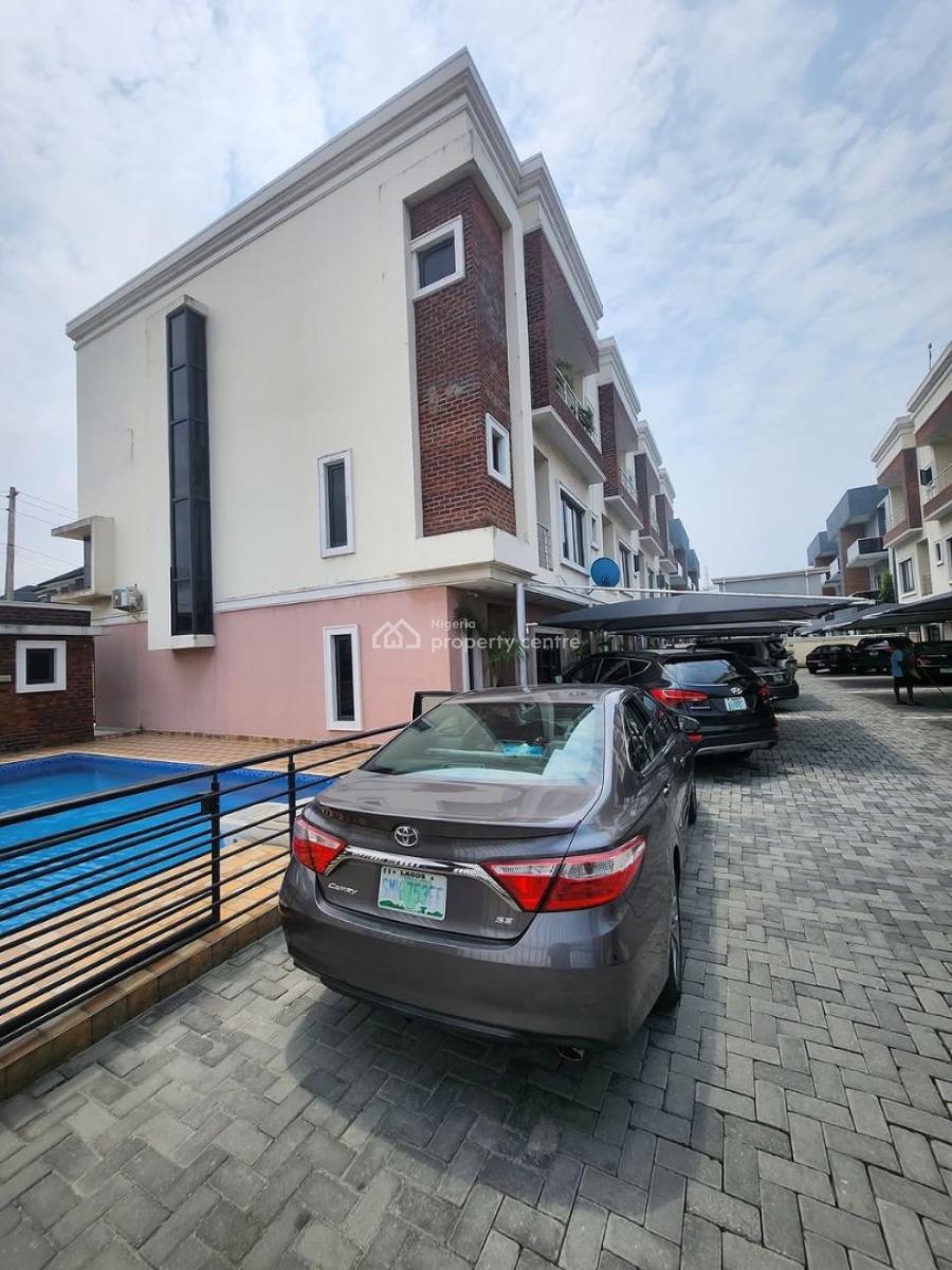 4 Bedroom Terrace Duplex with Bq with Swimming Pool, Off Admiralty Way, Lekki Phase 1, Lekki, Lagos, Terraced Duplex for Rent