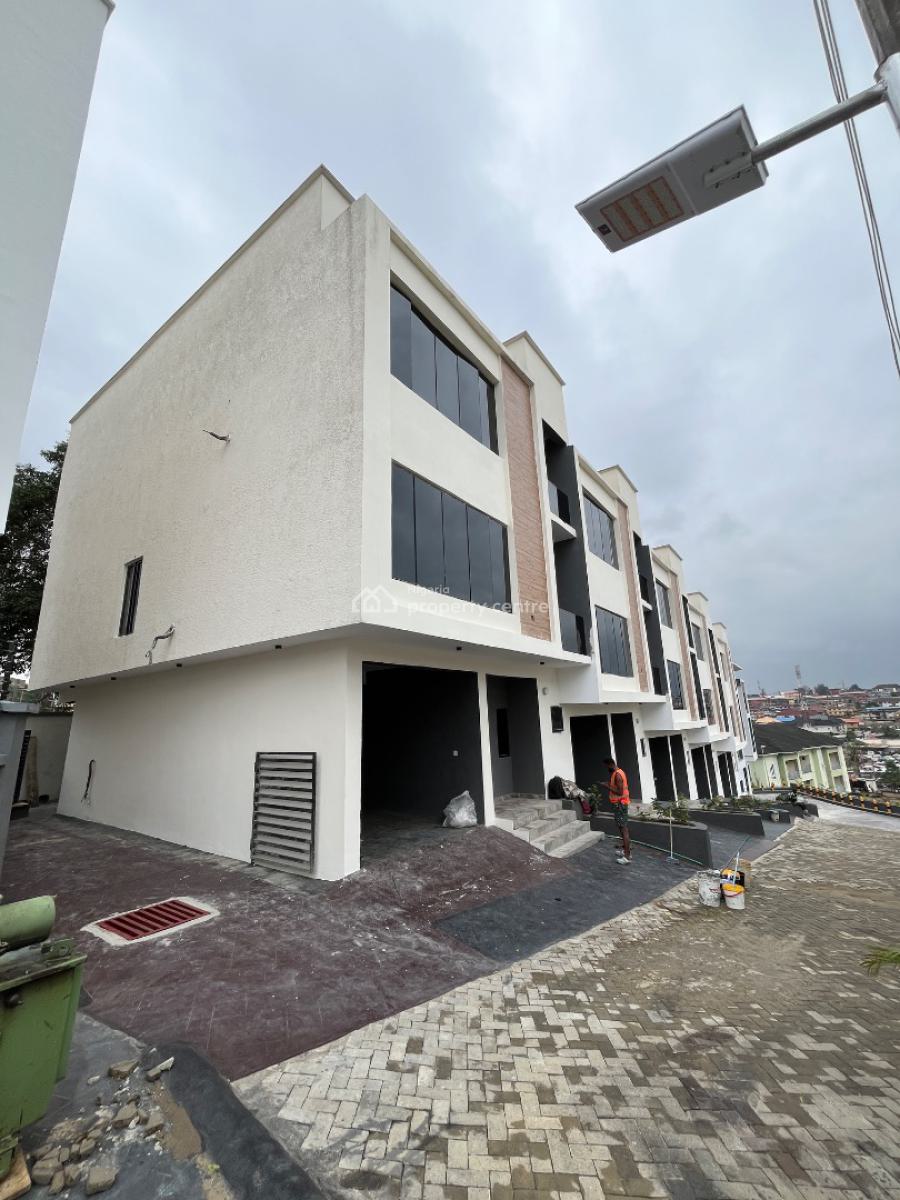 Deluxe 4 Bedroom Terraced Duplex with Bq, Opebi, Ikeja, Lagos, Terraced Duplex for Rent