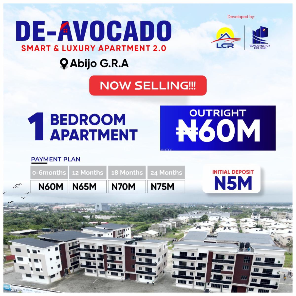 De-avocado Apartments - Luxury & Smart 1,2,3 Bedroom Apartments, Gra, Abijo, Lekki, Lagos, Flat / Apartment for Sale