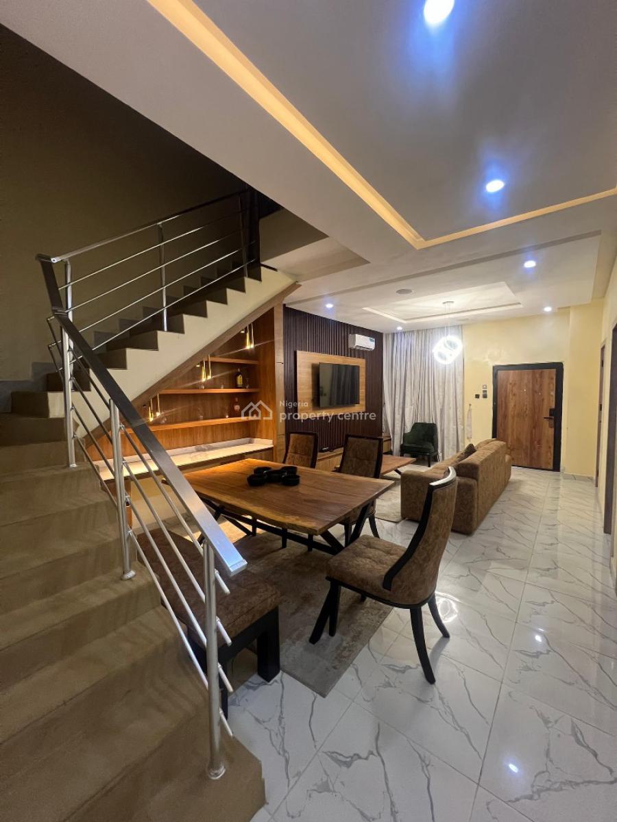 Furnished 3 Bedroom Terrace Duplex + Solar, Ogombo, Ajah, Lagos, Terraced Duplex for Rent