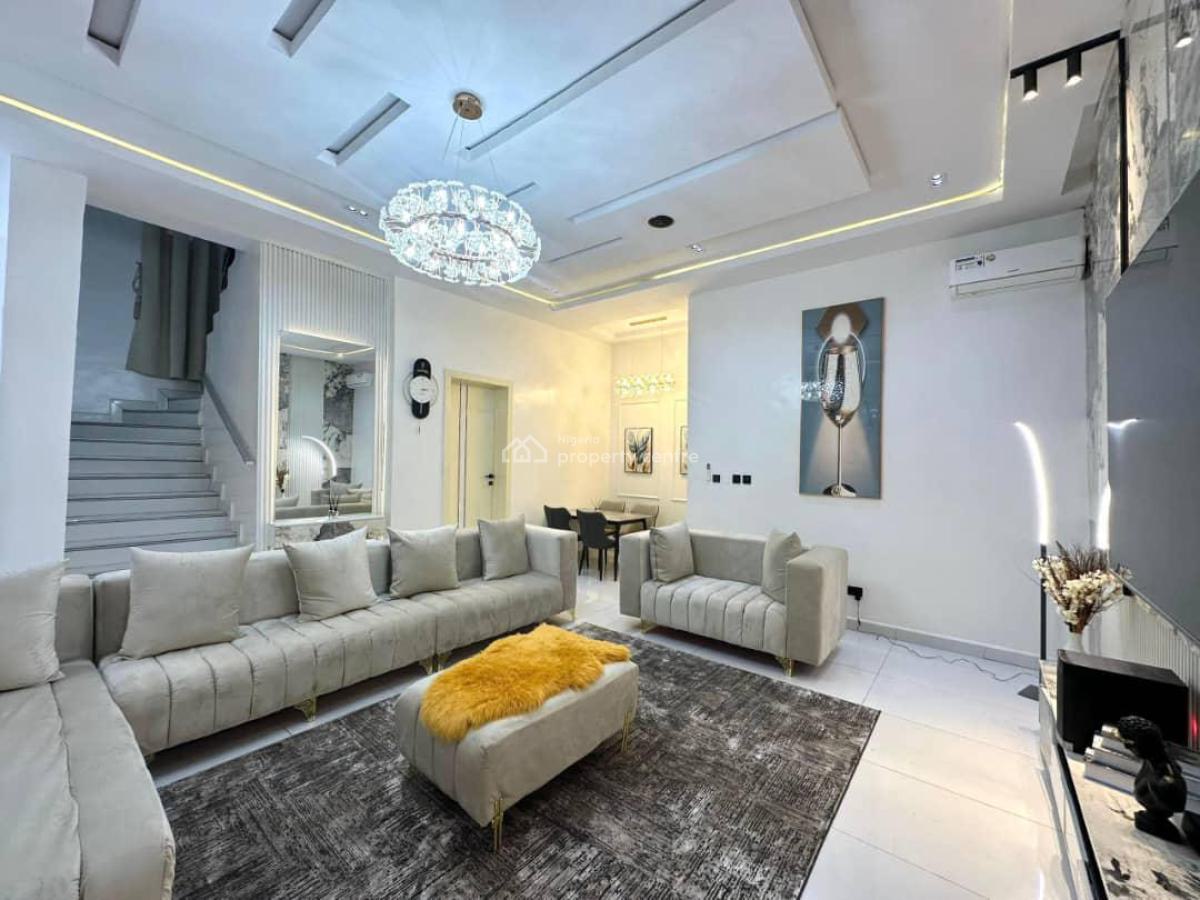 Luxury 4 Bedroom Duplex with Excellent Facilities, Lekki Palm City…ajah Lagos, Ajah, Lagos, Flat / Apartment Short Let