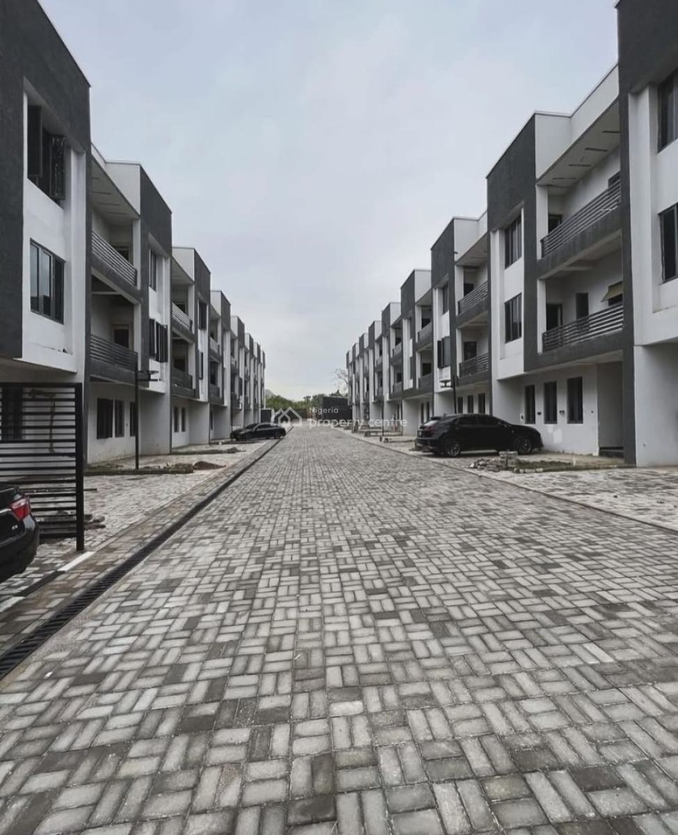 Elegant 4bedroom Terrace Duplex with a Bq, Guzape District, Abuja, Terraced Duplex for Rent
