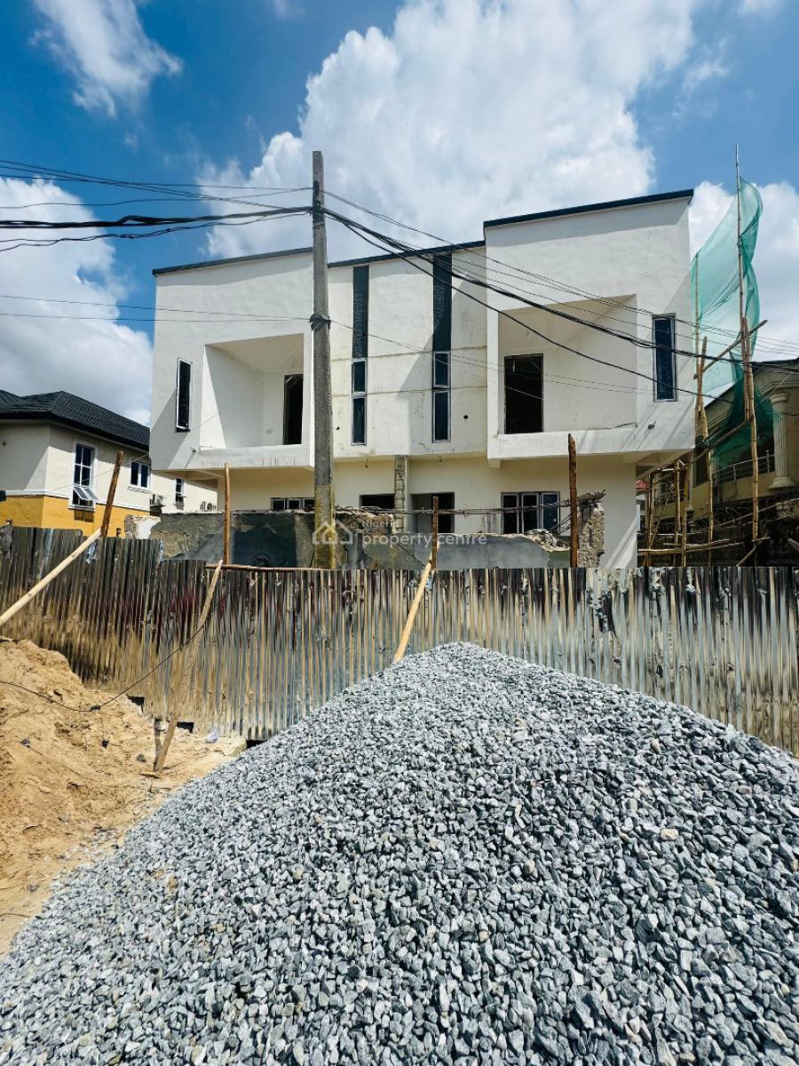 Magnificently Built 4 Bedroom Semi Detached Duplex Plus Bq, Elegantly Built Home with Bq in a Secured Estate, Gbagada, Lagos, Semi-detached Duplex for Sale