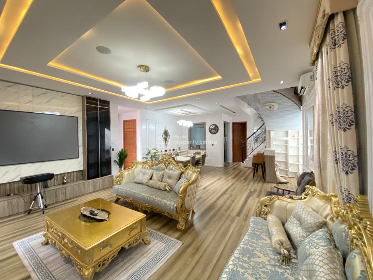 Luxurious Fully Furnished 5 Bedroom Duplex with Penthouse, Cinema,pool, Megamound Estate Ikota, Ikota, Lekki, Lagos, Detached Duplex for Sale