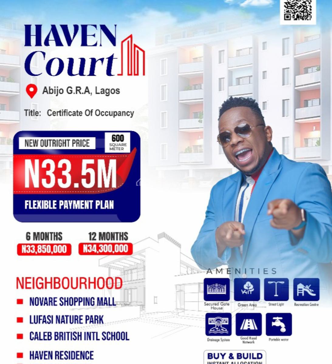100% Dry Land with Instant Allocation, Haven Court Located Behind Corona School & 30 Minutes Drive From Shoprite, Abijo, Lekki, Lagos, Mixed-use Land for Sale