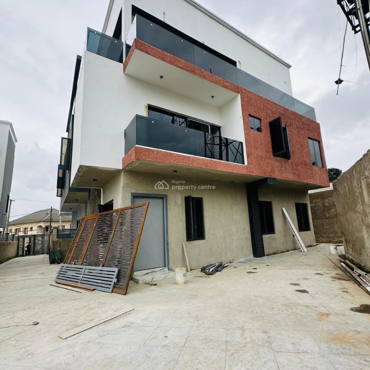 Brand New 4-bedroom Semi-detached Duplex with a Room Bq., Maryland, Lagos, Semi-detached Duplex for Sale