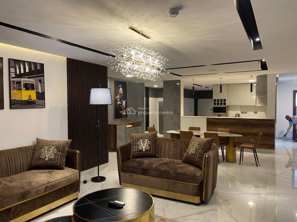 Waterfront 3-bedroom Apartment+jetty+swimming Pool+gym, Lekki Phase 1, Lekki Phase 1, Lekki, Lagos, Flat / Apartment Short Let