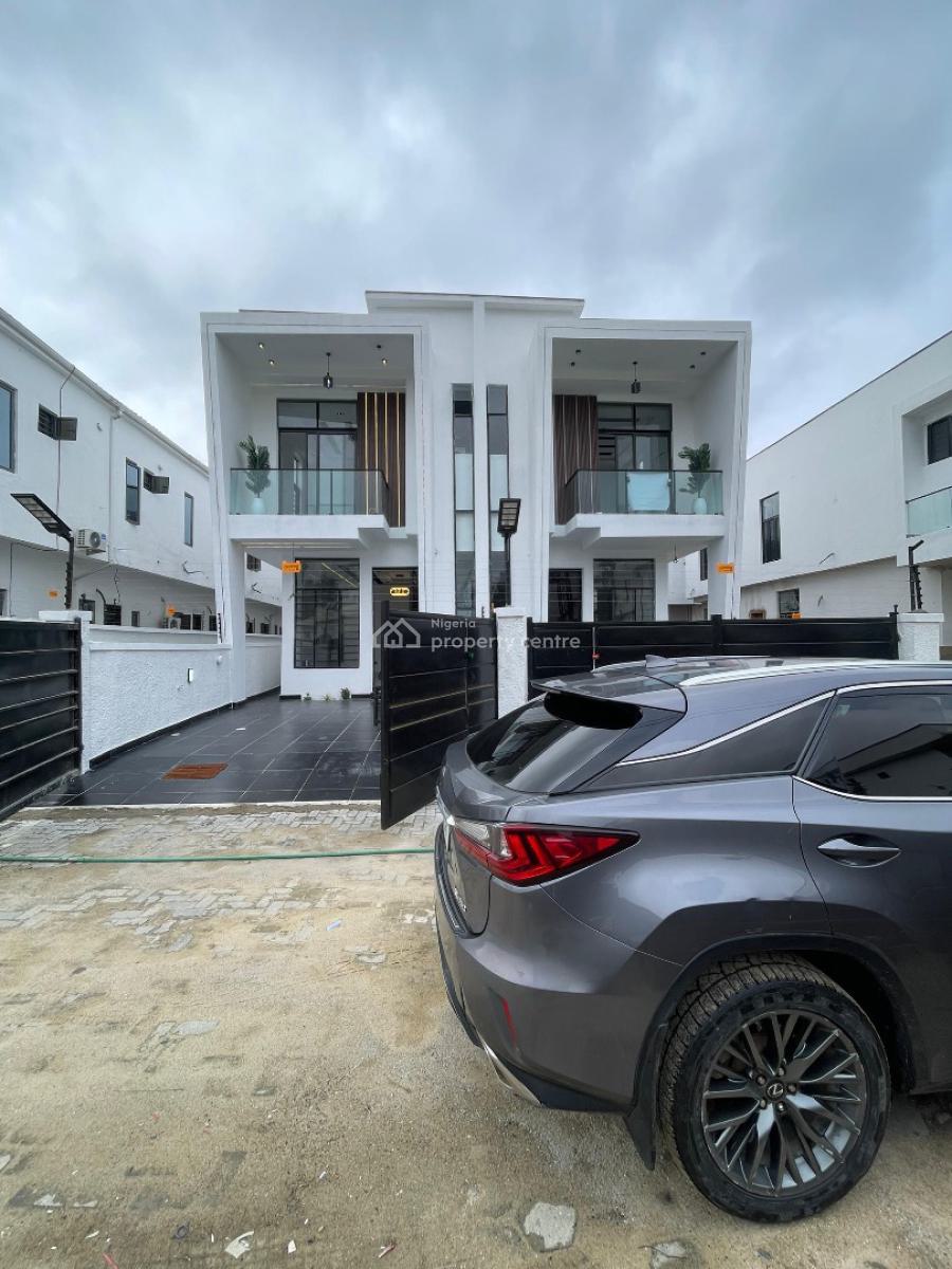 Beautiful 4 Bedroom Semi Detached Duplex with Bq in Serene Estate, Ikota, Lekki, Lagos, Semi-detached Duplex for Sale