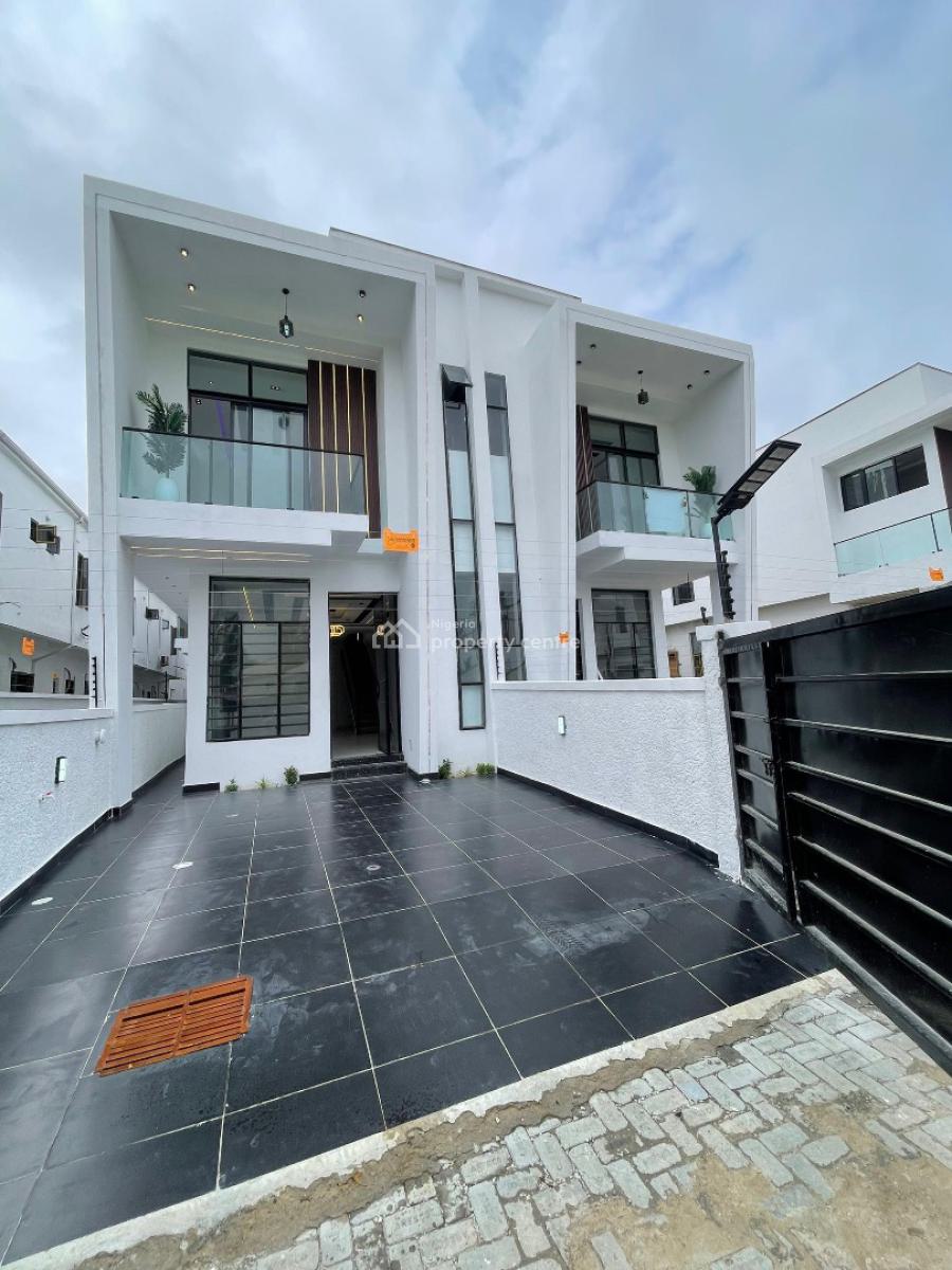 Beautiful 4 Bedroom Semi Detached Duplex with Bq in Serene Estate, Ikota, Lekki, Lagos, Semi-detached Duplex for Sale