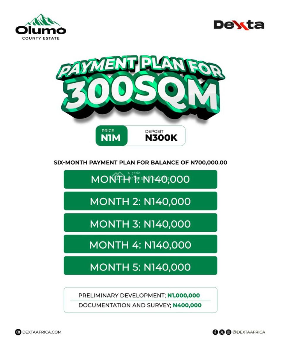 Olumo County Kobape Ogun State, Kobape Ogun State, Abeokuta South, Ogun, Residential Land for Sale