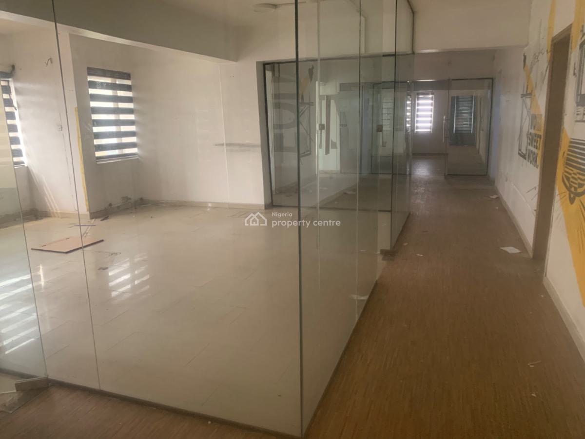 Service 115 Sqm Open Plan Office Space, Herbert Macauley, Yaba, Lagos, Office Space for Rent