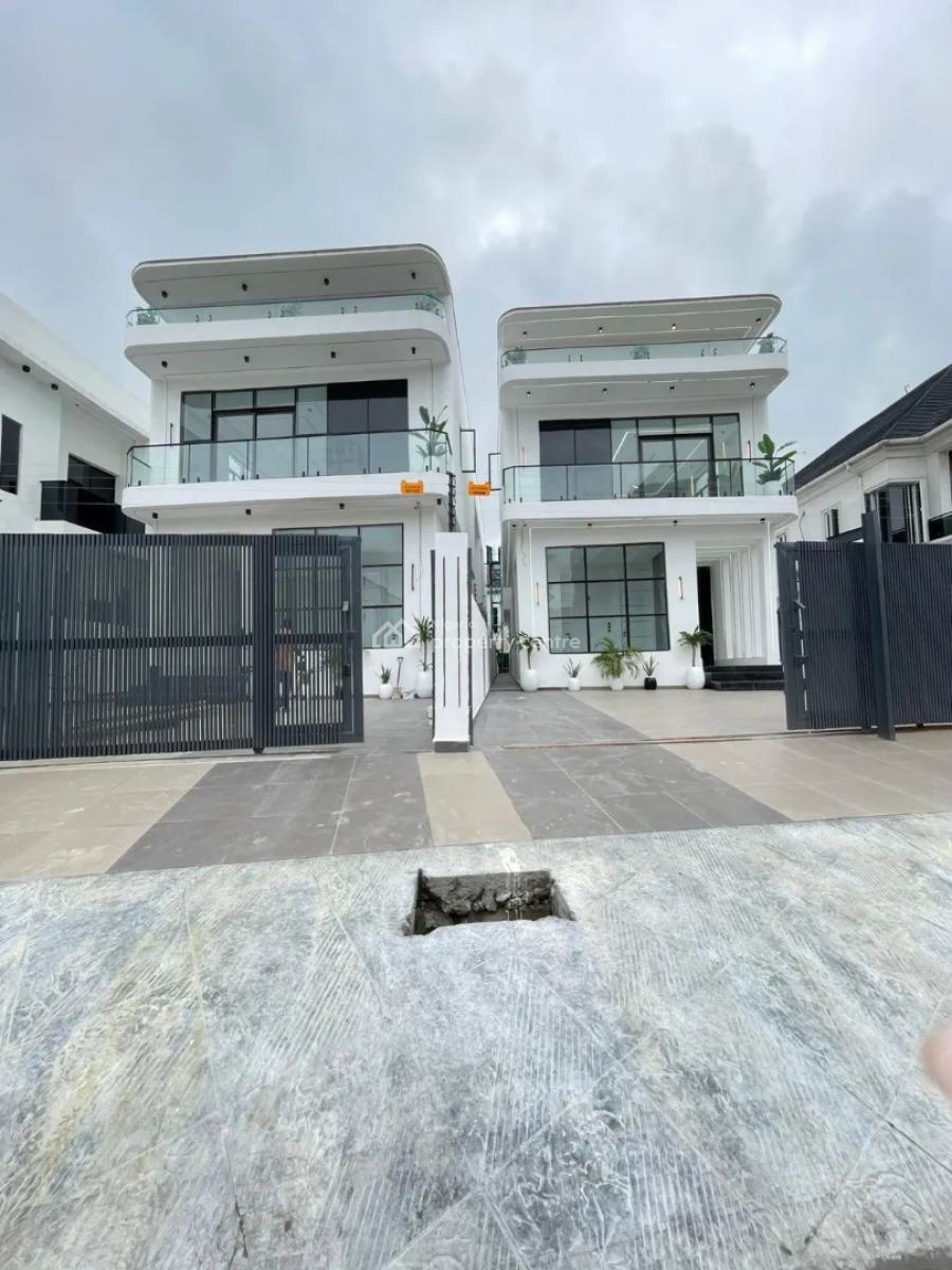 Contemporary 5  Bedroom Fully Detached  Duplex with Bq, Swimming Pool, Chevron Toll Gate, Lekki, Lekki, Lagos, Detached Duplex for Sale