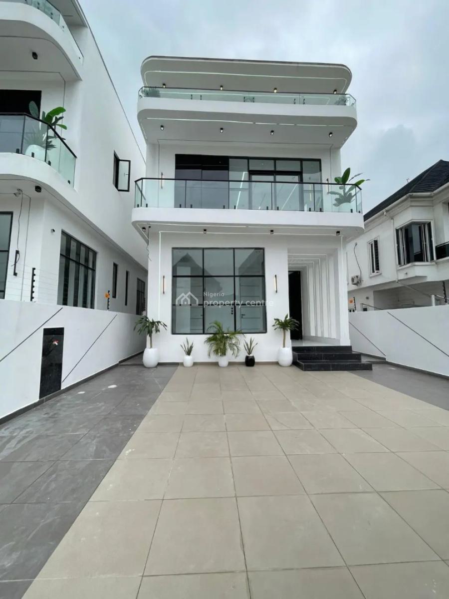 Contemporary 5  Bedroom Fully Detached  Duplex with Bq, Swimming Pool, Chevron Toll Gate, Lekki, Lekki, Lagos, Detached Duplex for Sale