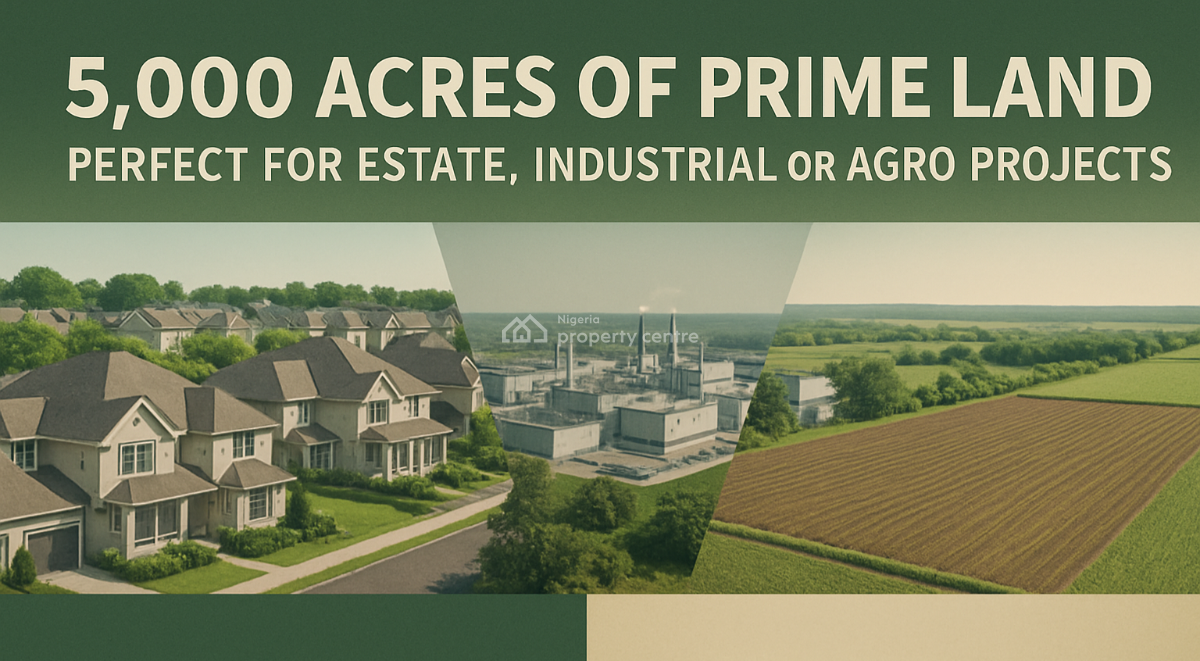 5,000 Acres of Prime Land for Estate, Industrial & Agro Projects, Ago Iwoye, Ibadan Expressway, Ijebu Ode, Ogun, Mixed-use Land for Sale