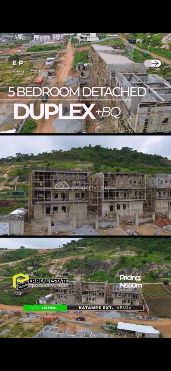 5 Bedroom Detached Duplex, Katampe Extension, Katampe, Abuja, Detached Duplex for Sale