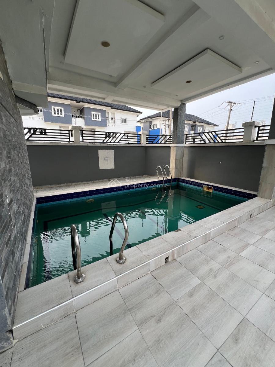 Nicely Furnished 4 Bedroom Terrace Duplex with Pool, Gym & Bq, Ikate, Lekki, Lagos, Terraced Duplex for Rent