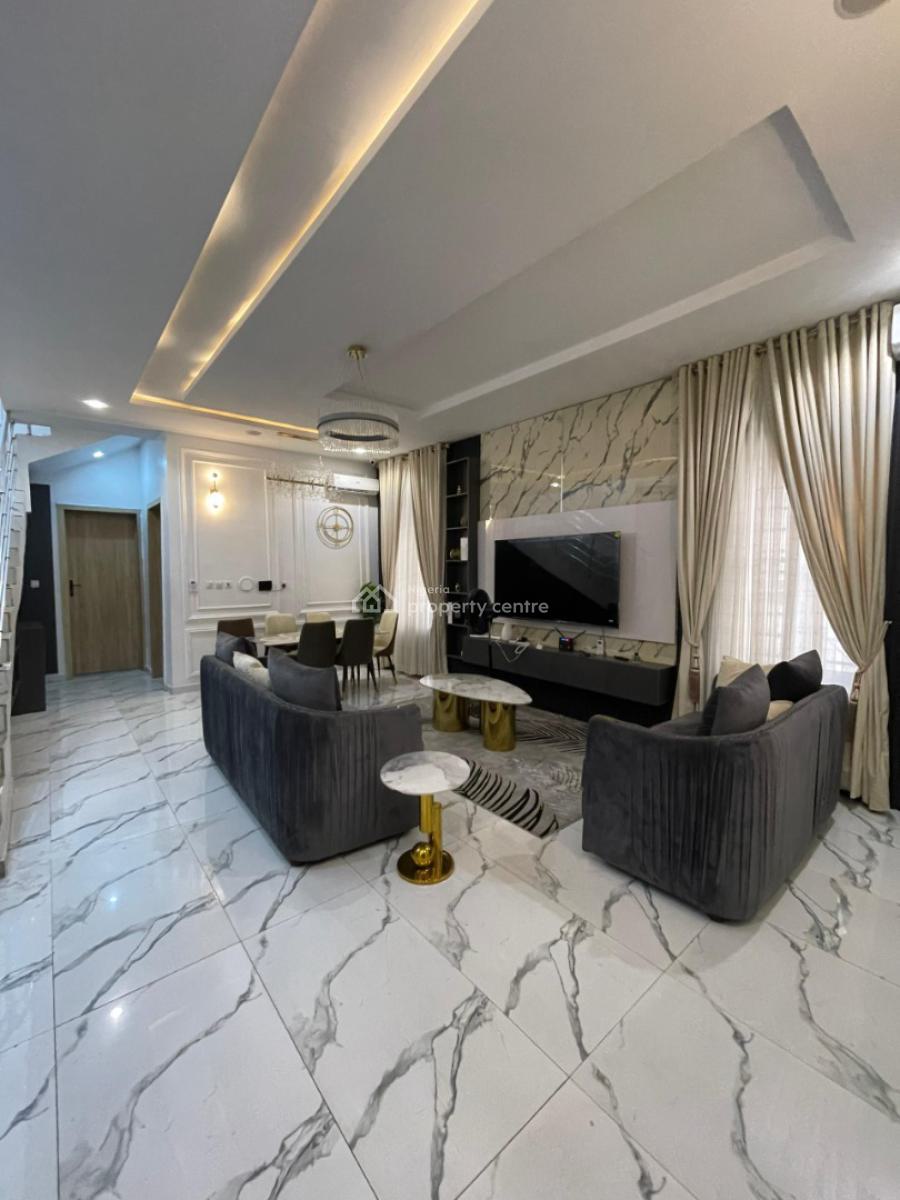 4 Bedroom Semi Detached Duplex Fully Furnished with Bq, Oral Estate, Lekki, Lagos, House for Sale