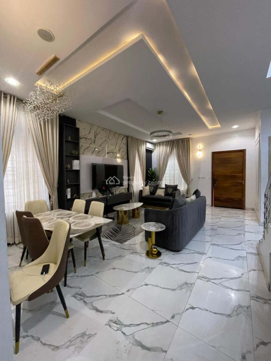 4 Bedroom Semi Detached Duplex Fully Furnished with Bq, Oral Estate, Lekki, Lagos, House for Sale