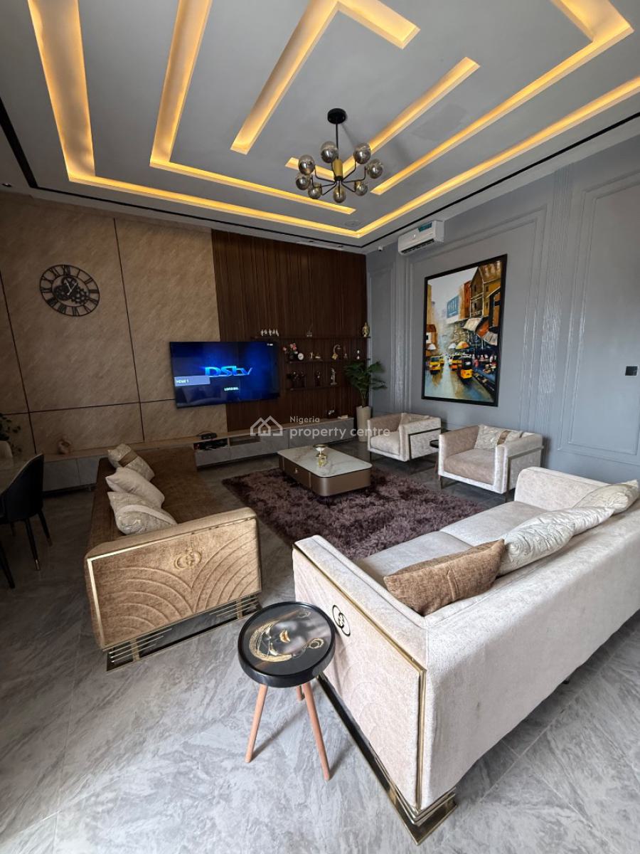 Luxury 3bedroom Duplex Private Compound with Bq for Monthly, Prestigious Lekki Palm Estate, Ajah, Lagos, Semi-detached Duplex for Rent