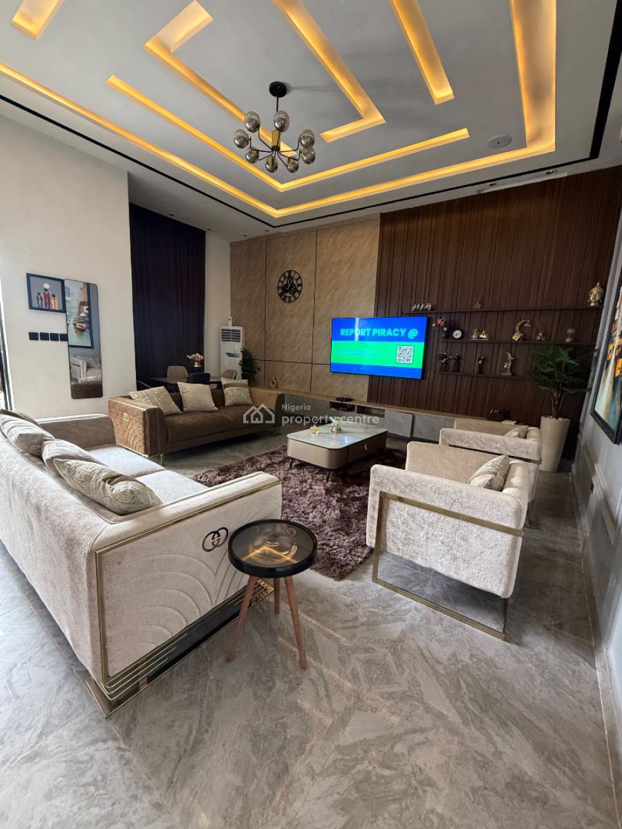 Luxury 3bedroom Duplex Private Compound with Bq for Monthly, Prestigious Lekki Palm Estate, Ajah, Lagos, Semi-detached Duplex for Rent