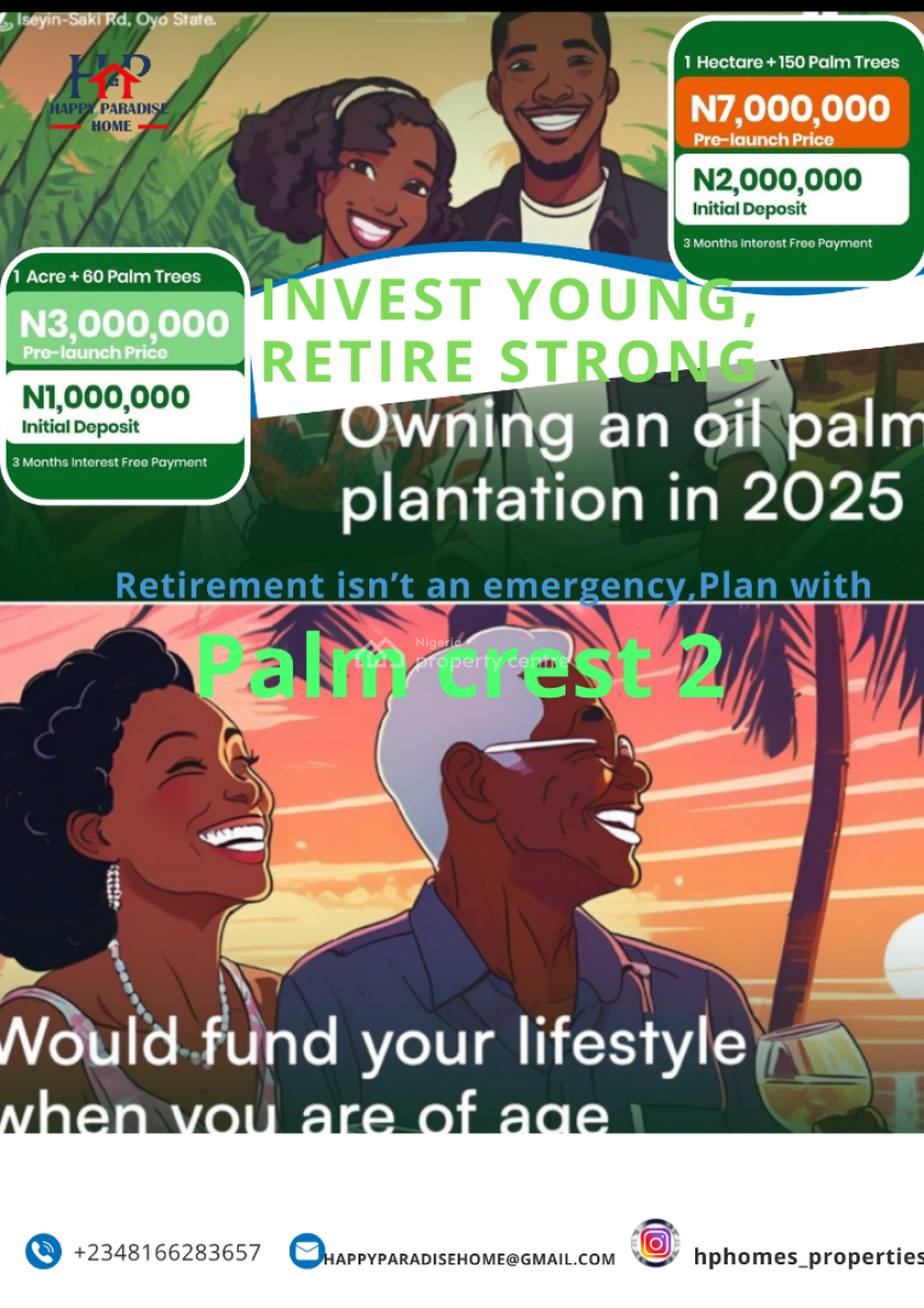 Own an Oil Palm Plantation and Earn for Life, Yewa North, Abeokuta North, Ogun, Industrial Land for Sale