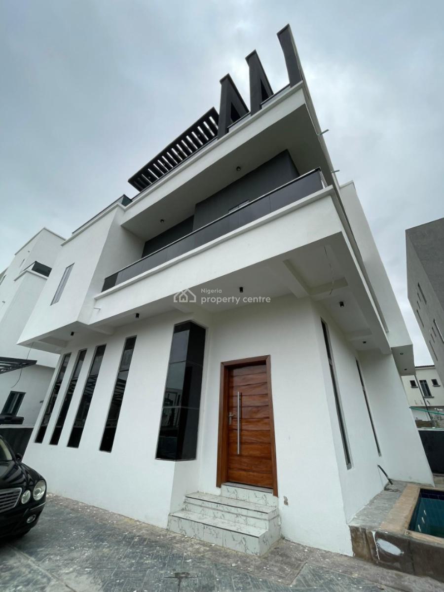 Spacious 5 Bedrooms Detaced Duplex with Bq, Pool, Cinema & Open Terrace, Ikate, Lekki, Lagos, Detached Duplex for Sale