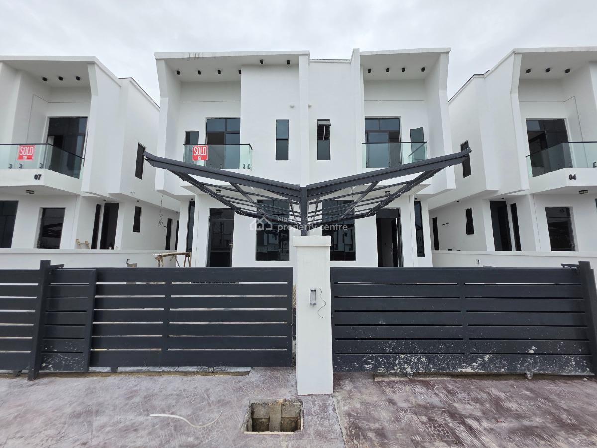 Elegant 4 Bedroom Semi-detached Duplex, By Chevron Tollgate, Lekki, Lagos, Semi-detached Duplex for Sale