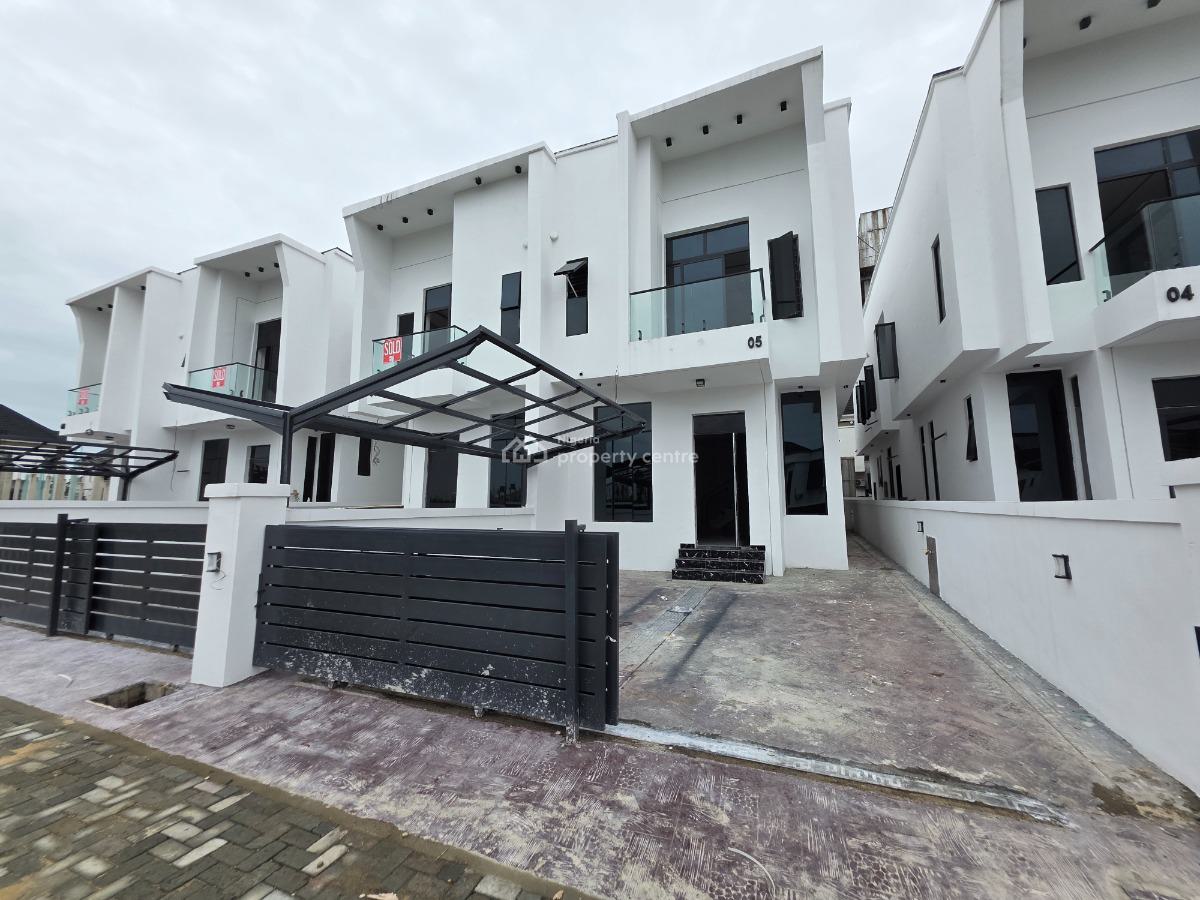 Elegant 4 Bedroom Semi-detached Duplex, By Chevron Tollgate, Lekki, Lagos, Semi-detached Duplex for Sale