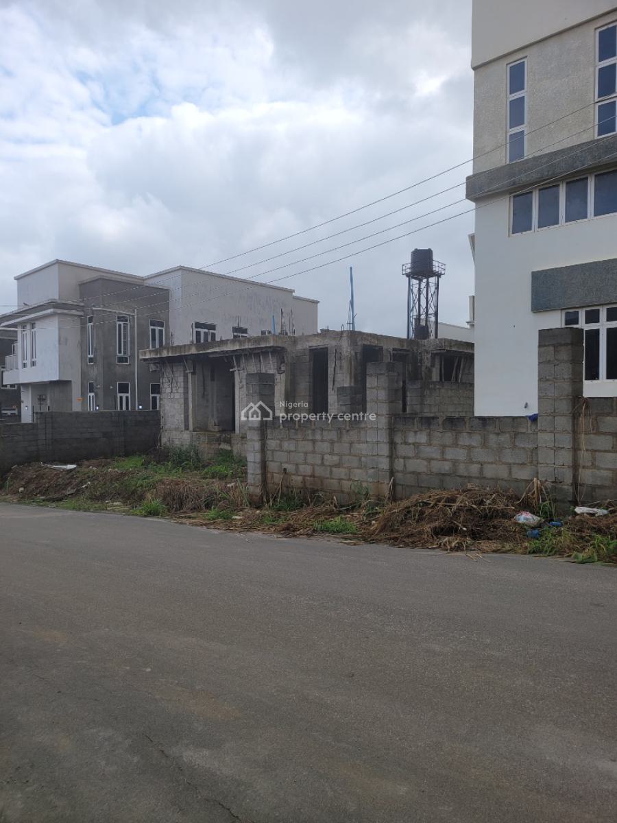 630sqm Prime Estate Plot with an Uncompleted Detached Duplex, Dantata Estate, Gwarinpa, Abuja, Detached Duplex for Sale