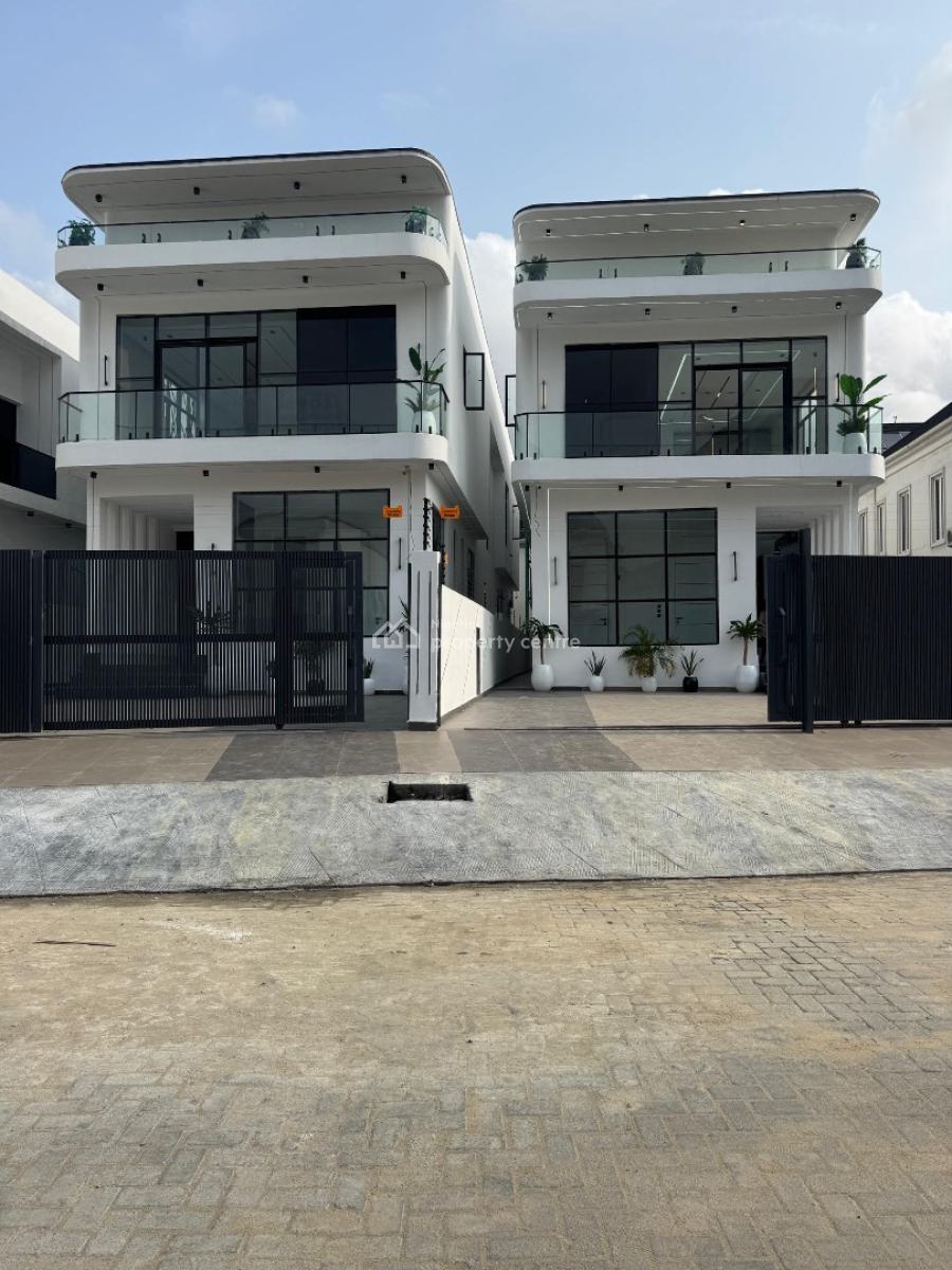 Unique 5 Bedrooms Fully Detached Duplex with Bq  and a Pool, Lekki, Lagos, Detached Duplex for Sale